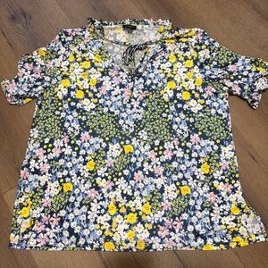 Links Women’s Floral Print Blouse - Multicolor